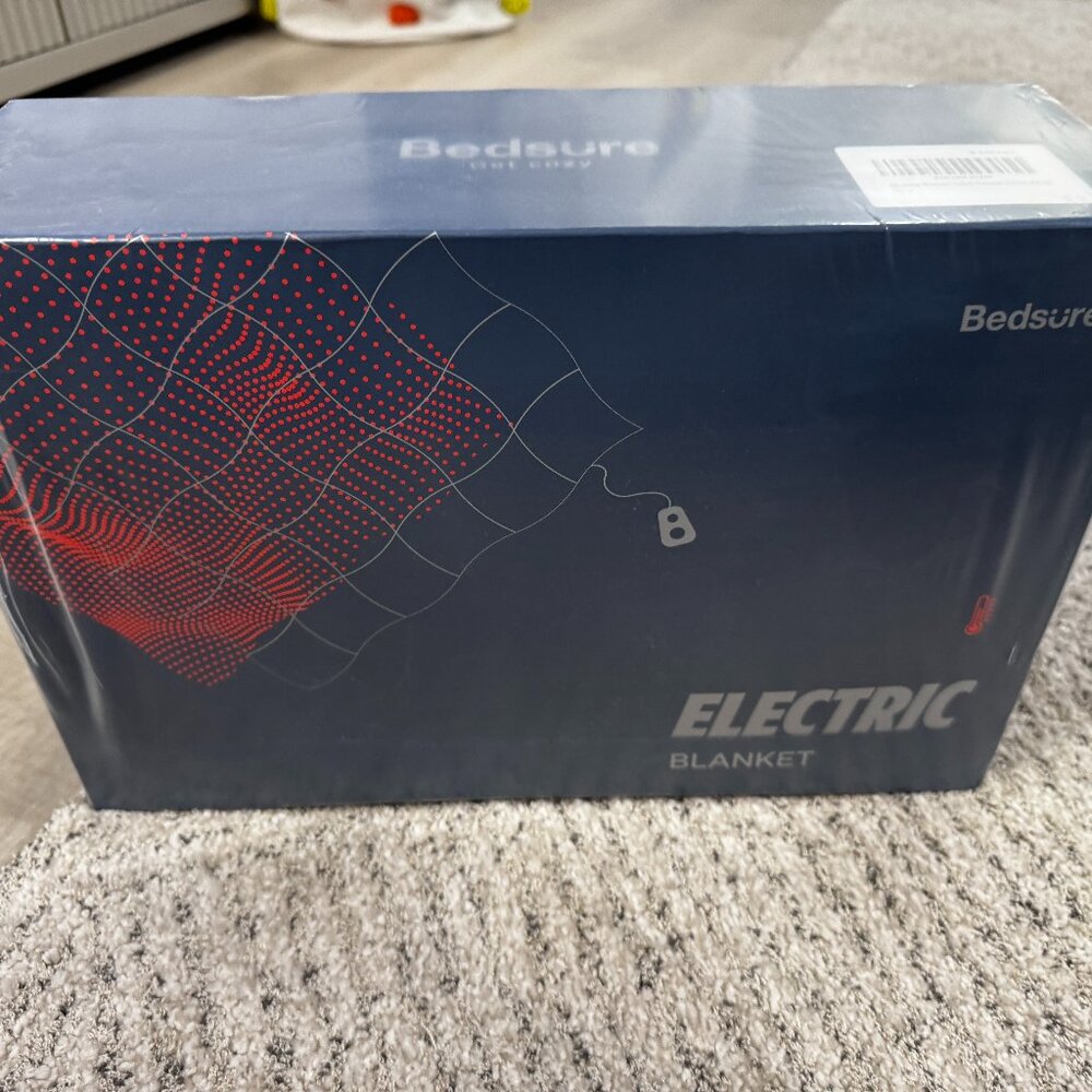 NEW in Box Twin Size Electric Blanket - Gray